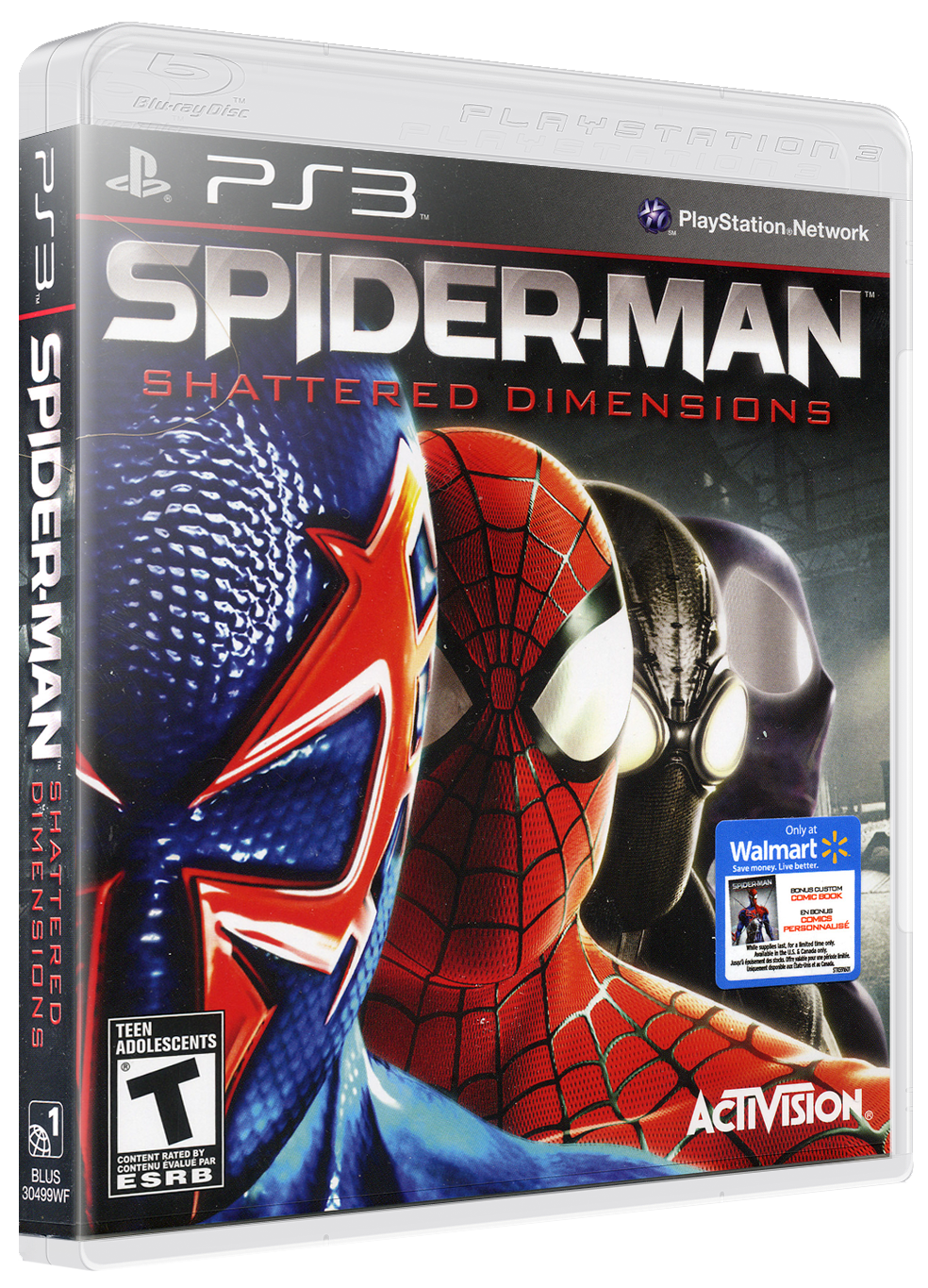 Spiderman: Shattered Dimensions box art for Playstation 3